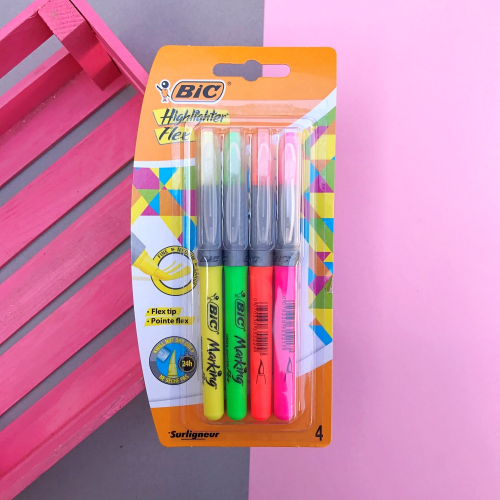 Bic Fosforlu Kalem Markıng Hıghlıghter Flex 4lü