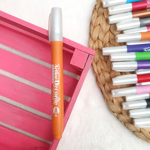 Artline Decorite Kesik Uçlu Markör - Pastel Turuncu