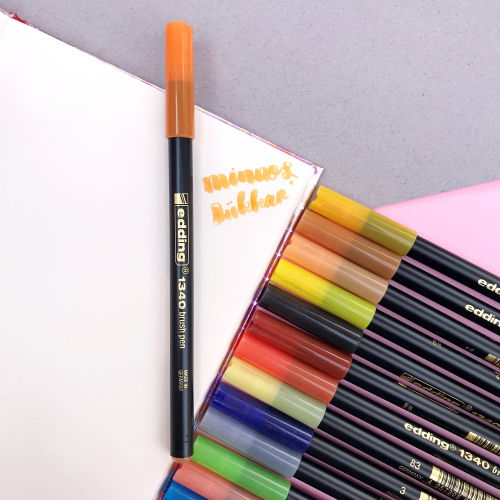 Edding 1340 Brush Pen Fırça Uçlu Keçeli Kalem - 84 Mandalina