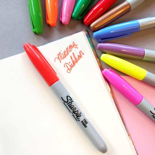 Sharpie Fine Point Permanent Marker - Optik Turuncu