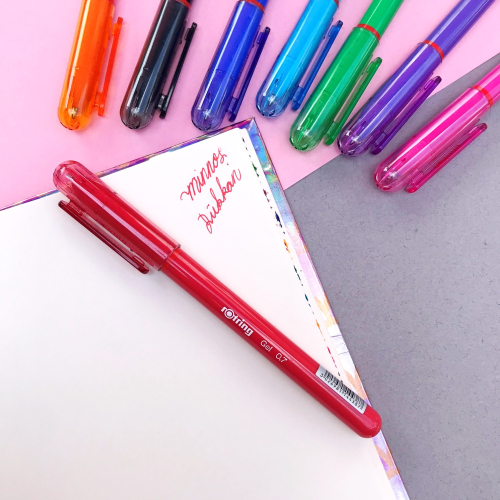 Rotring Jel 0.7 Tükenmez Kalem - Kırmızı