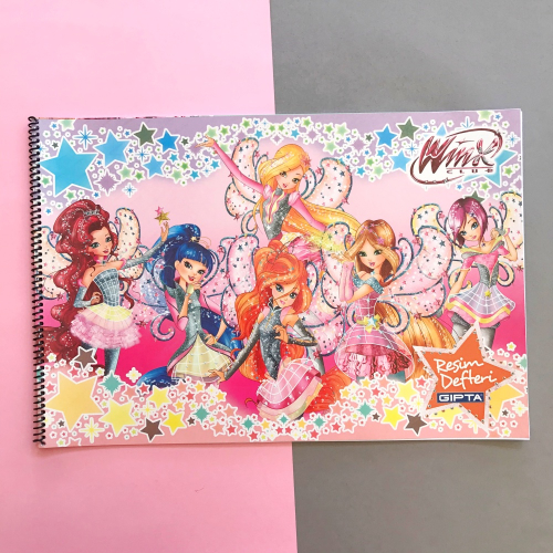 Winx Club 35x50 15 Yaprak Resim Defteri