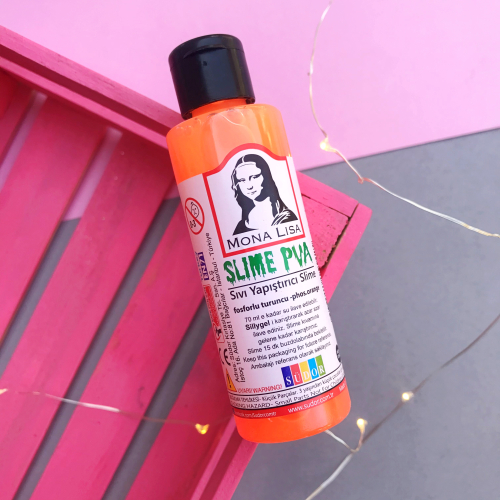 Mona Lisa Fosforlu Slime Yapıştırıcısı - Turuncu
