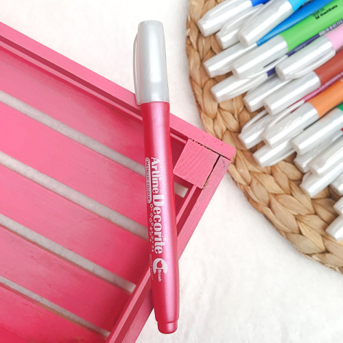 Artline Decorite Fırça Uçlu Markör - Metalik Pembe