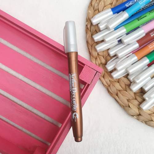 Artline Decorite Fırça Uçlu Markör - Bronz