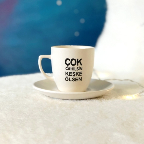 Keşke Ölsen Türk Kahvesi Fincanı