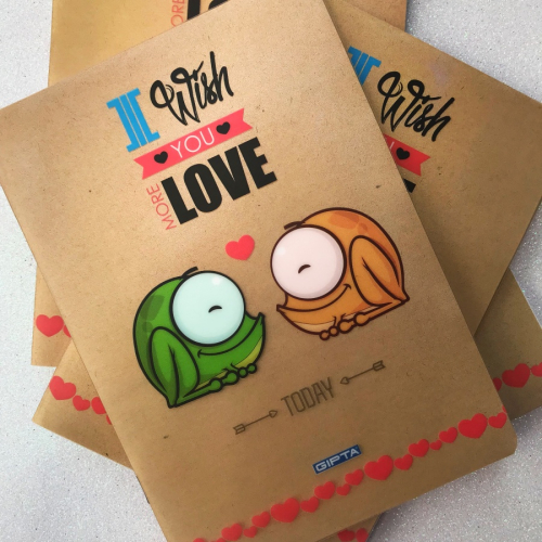 Love Animals Pp Kapak A5 Kareli Defter