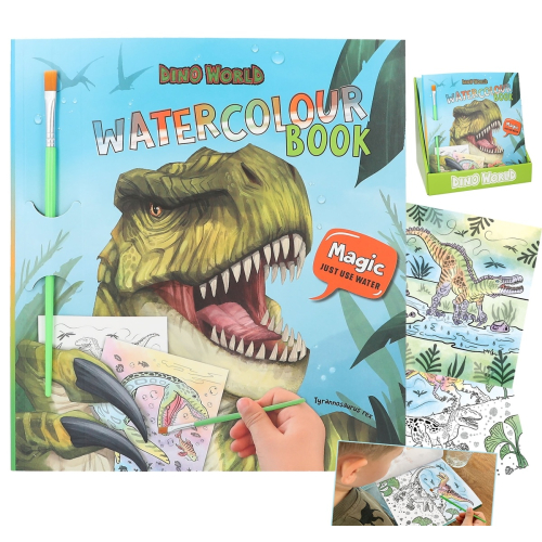 Top Model Watercolour Book Dino World