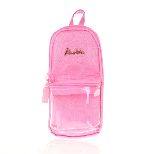 Kaukko Magical Junior Bag Kalem Çantası - Transparan Pembe