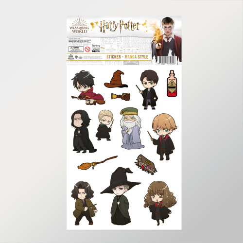 Wizarding World - Harry Potter Sticker - Karakterler Manga Style