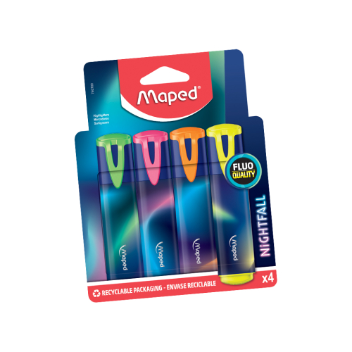 Maped Fosforlu Kalem Nightfall Kesik Uçlu