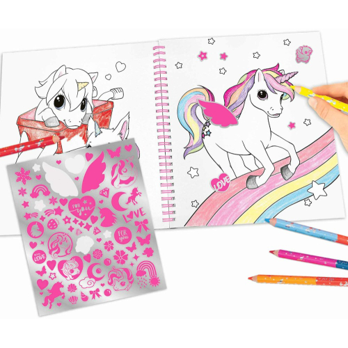 Top Model Boyama Kitabı - Unicorn And Sequins