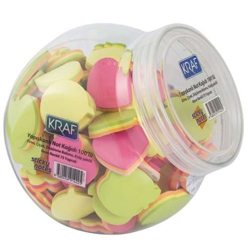 Neon Şekilli Mini Post-it - Kraf