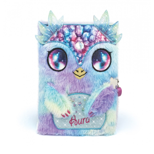 Nebulous Stars Fuzzy Diary Tüylü Peluş Kilitli Hatıra Defteri - Aura