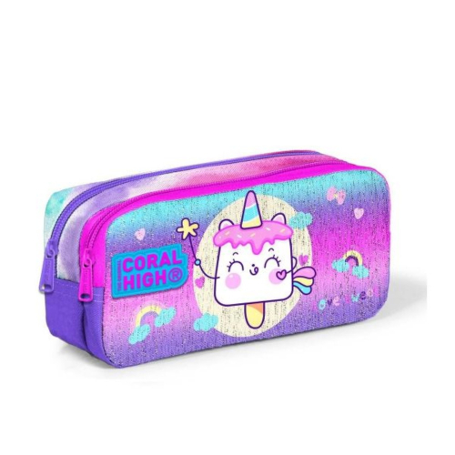 Coral High Sweet Unicorn Kalem Kutusu 2 Bölmeli