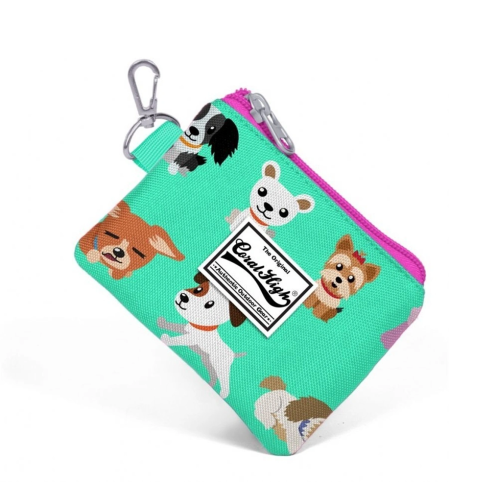 Coral High Köpekler Bozuk Para Cüzdanı