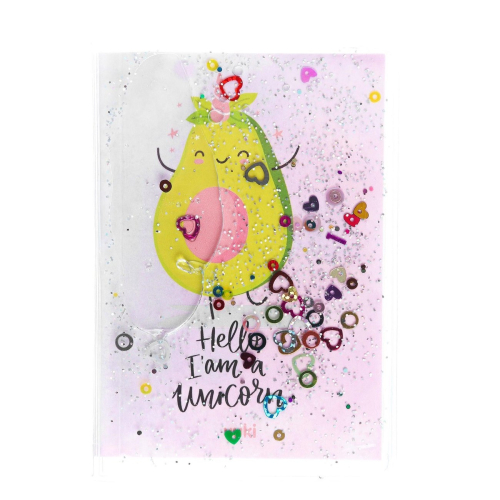 Mini Avokado Sulu Simli Defter