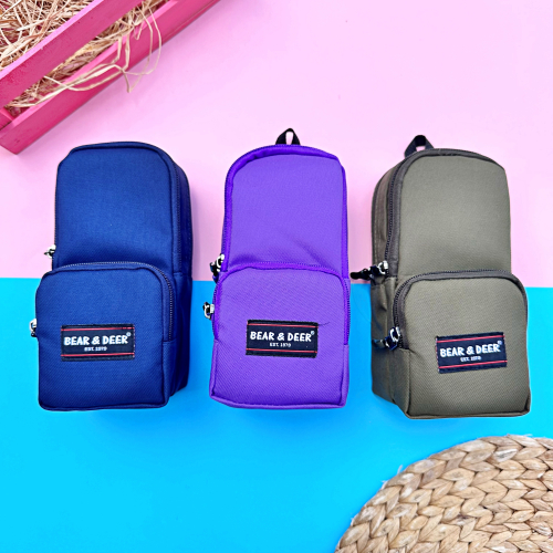 Bear and Deer Double Mini Bag Kalem Çantası