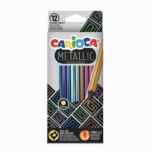 Carioca Metalik Kuru Boya 12'li