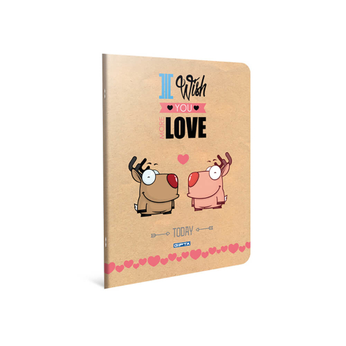 LOVE ANİMALS PP KAPAK A4 KARELİ DEFTER