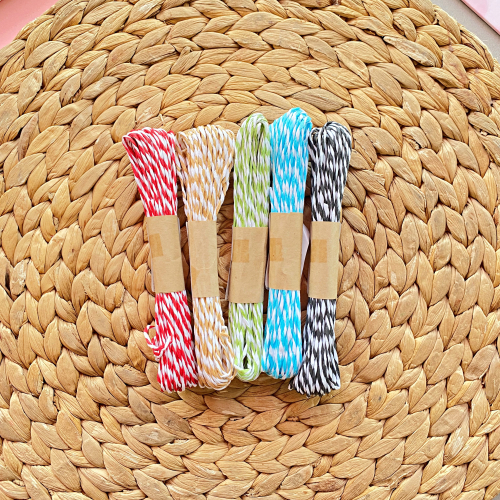 Çift Renkli Craft/Kraft Paketleme İpi