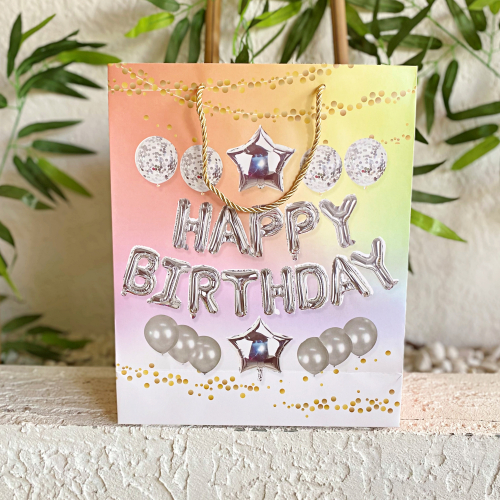 Taros Happy Birthday Karton Hediye Çantası