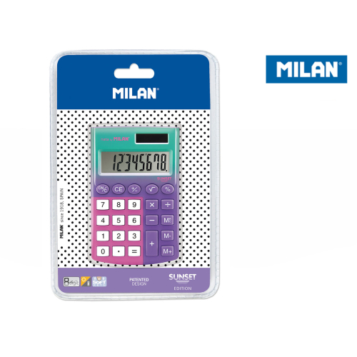 Milan Sunset Mini Lila Pembe Hesap Makinesi
