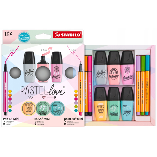 Stabilo Pastellove Mini 18Lli Set