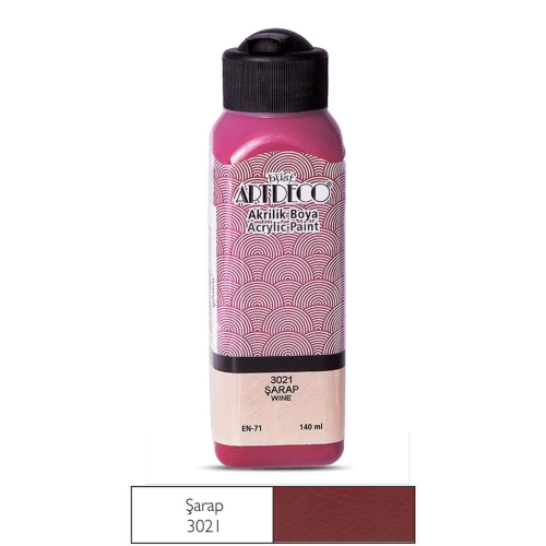 Artdeco Akrilik Boya 140 ML Şarap - 3021