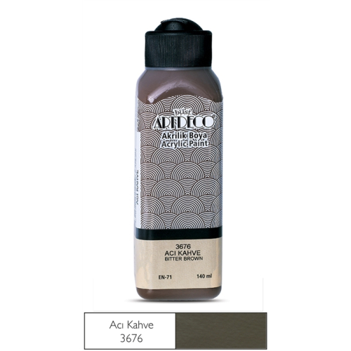 Artdeco Akrilik Boya 140 ML Acı Kahve - 3676