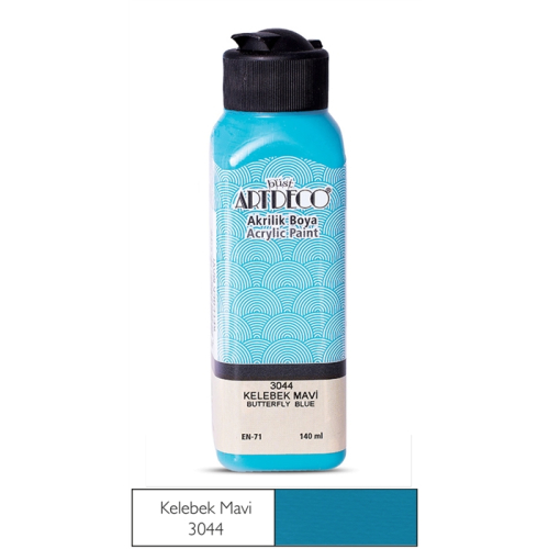 Artdeco Akrilik Boya 140 ML Kelebek Mavi - 3044