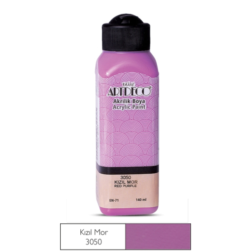 Artdeco Akrilik Boya 140 ML Kızıl Mor - 3050