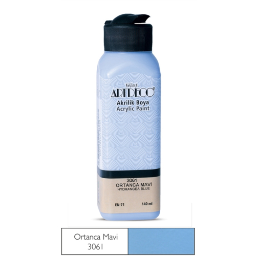 Artdeco Akrilik Boya 140 ML Ortanca Mavi - 3061
