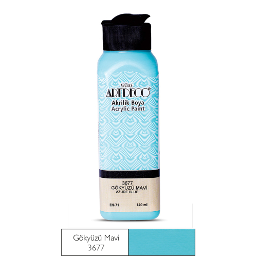 Artdeco Akrilik Boya 140 ML Gökyüzü Mavi - 3677