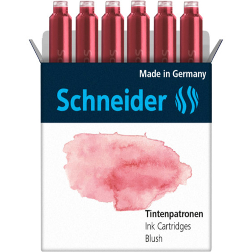Schneider Dolma Kalem Kartuşu 6lı - Pastel Kırmızı