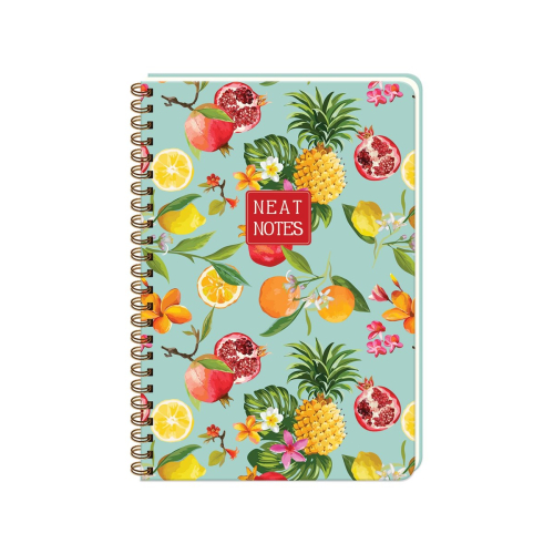 Neat Notes Spiralli 17x24 Kareli Defter Tropical