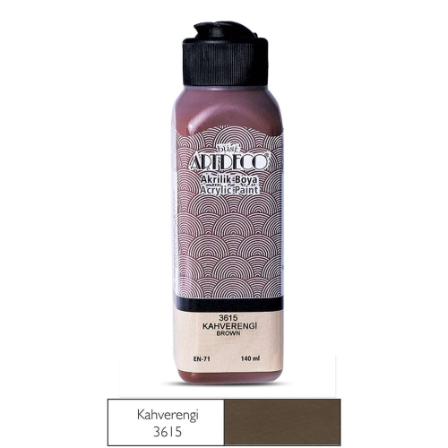 Artdeco Akrilik Boya 140 ML Kahverengi - 3615