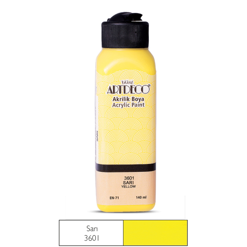 Artdeco Akrilik Boya 140 ML Sarı - 3601