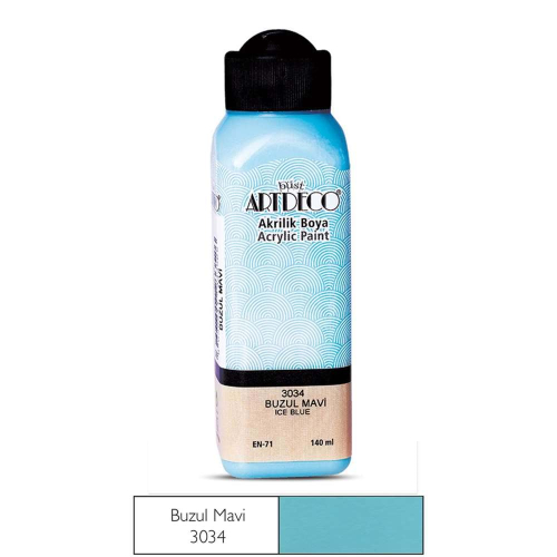 Artdeco Akrilik Boya 140 ML Buzul Mavi - 3034
