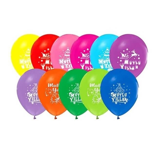 Mutlu Yıllar Balon 10lu