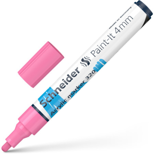 Schneider Paint-İt Akrilik Markör 4 mm - Pastel Pembe