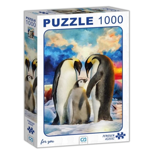 1000 Parça Puzzle Penguen Ailesi - CA Games