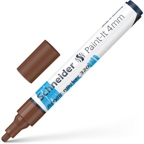 Schneider Paint-İt Akrilik Markör 4 mm - Kahverengi