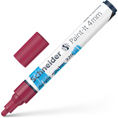 Schneider Paint-İt Akrilik Markör 4 mm - Bordo