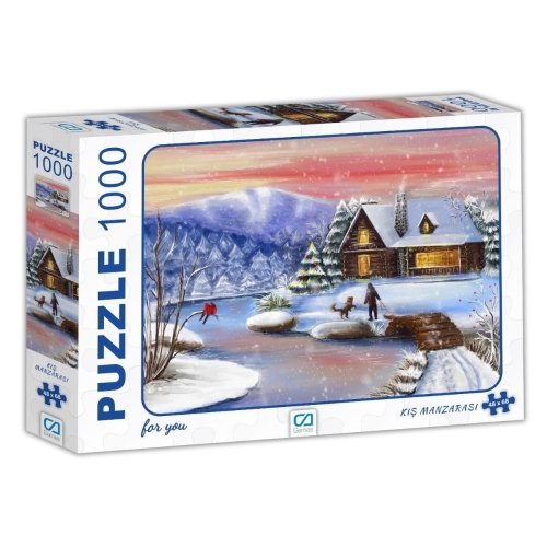 1000 Parça Puzzle Kış Manzarası - CA Games
