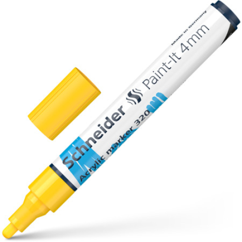 Schneider Paint-İt Akrilik Markör 4 mm - Sarı