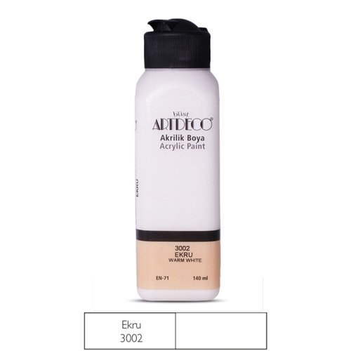 Artdeco Akrilik Boya 140 ML Ekru - 3002