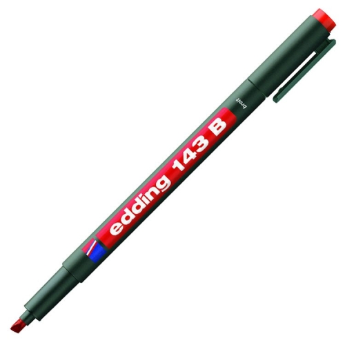 Edding 143B Asetatlı Kalem - Kırmızı
