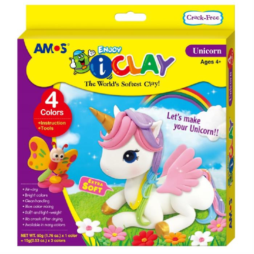 Amos I Clay Proje Hamuru Seti - Unicorn