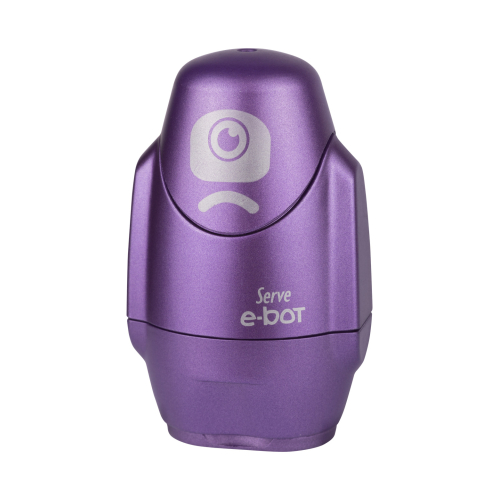 Serve E-Bot Metalik Silgi ve Kalemtraş Mor
